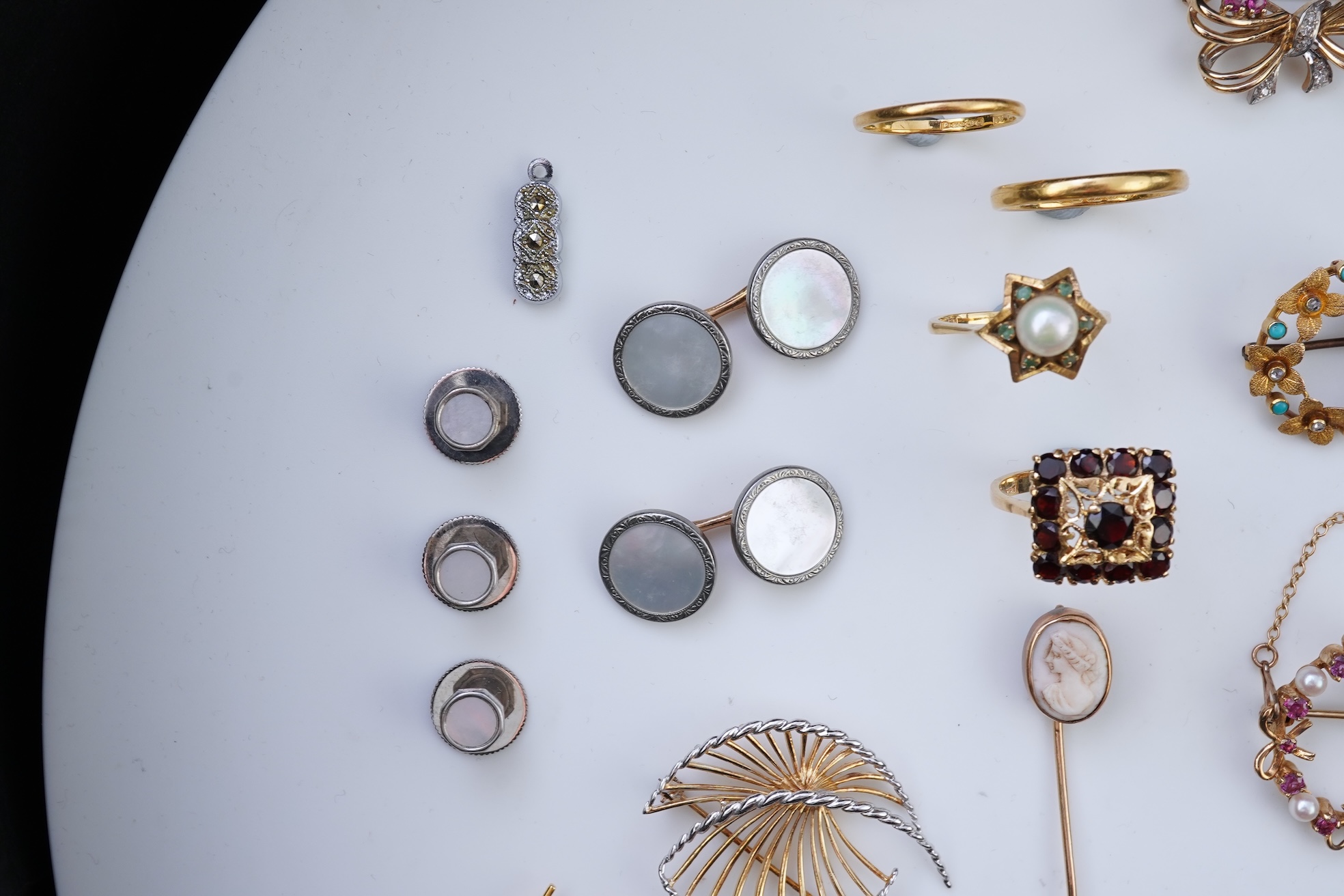 A large collection of jewels